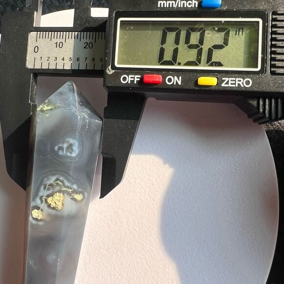 Moss Agate Crystal Meditation Wand (#6) - Picture 8 of 12